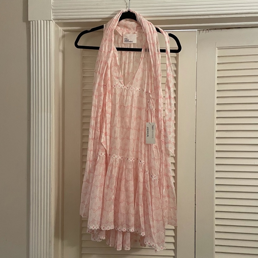 Ava Lily Sheer Pink Dress-Lisa Marie Fernandez